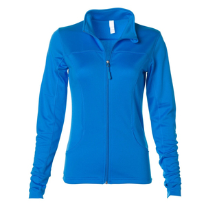 Chaquetas de punto transpirables con cremallera completa de invierno suave polar de montaña para mujer con logotipo personalizado OEM - Product Image 5