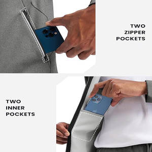 ชุดวอร์มกางเกงสองชิ้นสำหรับทั้งชายและหญิงชุดวอร์มกันลมมีฮู้ดสีพื้นโลโก้ที่ทันสมัยออกแบบได้ตามต้องการสำหรับฤดูหนาว - Product Image 4