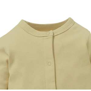 Mono súper suave de color sólido para recién nacidos y niños pequeños Pelele de pie de bebé cómodo y elegante con botones a presión - Product Image 5