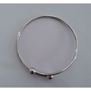 925 Silver <b>Adjustable</b> Fashion Bangle Gold Plated - Product Image 2