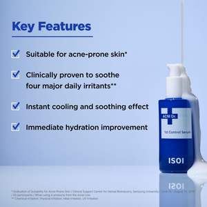 ISOI ACNI Dr. 1er sérum de contrôle 40mL soin coréen hydratant apaisant ampoule d'hydratation profonde pour le visage - Product Image 3