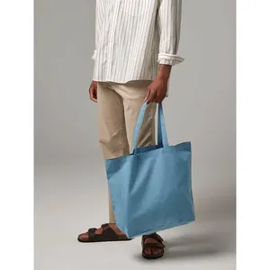 Sacs fourre-tout promotionnels en coton biologique teint naturellement, sacs de courses durables pour le merchandising - Product Image 6