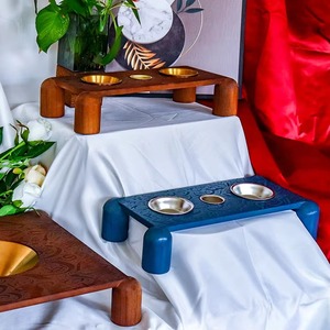 Bandeja de diseño de madera hecha a mano para el hogar y la cocina Bandeja de servicio elegante con aspecto elegante para uso de mesa y regalo - Product Image 3