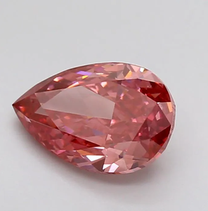 อัญมณีตัดลูกแพร์ที่ได้รับการรับรองจาก1.77กะรัต VVS เพชรสีชมพูปลูกเทียม HPHT Lab - Product Image 5