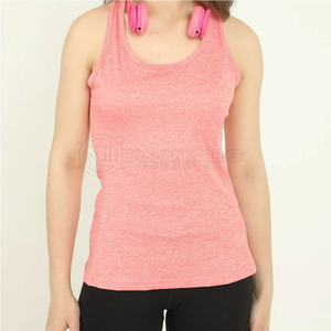 Vente en gros de débardeurs personnalisés de haute qualité 100% coton sans manches respirants écologiques avec logo frontal pour femmes en taille adulte personnalisée - Product Image 1