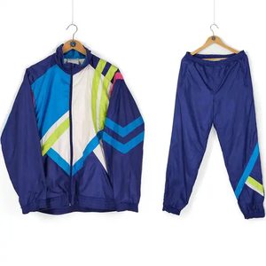 Chándal Deportivo Informal Unisex Personalizado de Algodón/Poliéster con Bloques de Color Otoñales y Función de Secado Rápido - Product Image 3