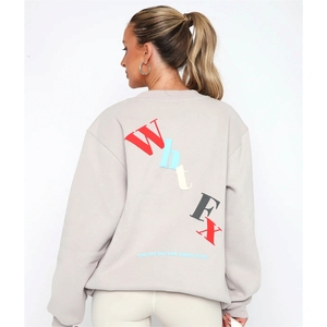 Sweat-shirt à col rond personnalisé pour homme et femme, en coton uni, pour l'hiver, avec logo personnalisé, fabriqué par le fabricant, 2024 - Product Image 4