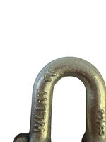 Manille de sécurité 2150 pour opérations de grue, en acier allié, forme en D, mesure impériale, levages critiques, forgée à froid, manille de chaîne 2