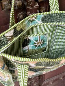 Bolsa de Compras Personalizada con Logotipo en Color Sólido, Reutilizable, con Cierre de Cremallera, Portátil, de Gran Tamaño, Acolchada, de Algodón, para Mujer, para la Playa - Product Image 3