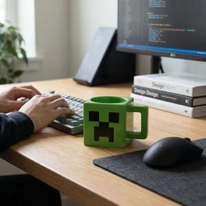 Tasse en céramique 3D faite à la main 12 cm, design nordique moderne, passe au lave-vaisselle et au micro-ondes, capacité 600 ml, idéale pour les cadeaux - Product Image 3