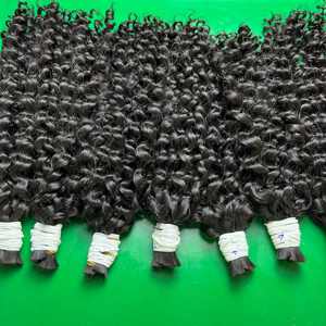 Extensiones de Cabello Humano Virgen Vietnamita con Rizos Euroasiáticos Súper Dobles, Color Natural, en Oferta - Product Image 3