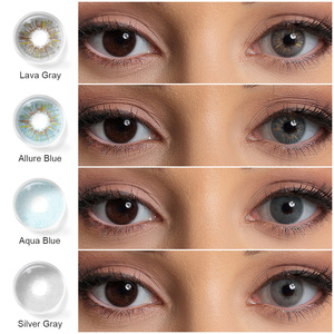 Nouveaux contacts colorés 2024 lentilles bleues douces populaires lentilles pour les <span class=keywords><strong>yeux</strong></span> naturelles lentilles de Contact de couleur en gros annuelles - Product Image 2