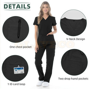 Best Quality Made In Pakistan Medical <b>Scrub</b> Uniform Factory Manufacture Medical <b>Scrub</b> Uniform - Product Image 2