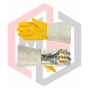 Aluminized Heat Tear Resistant Anti-Cut Breathable Leather Safety Welding Glove Custom Design Wholesale Price - Product Image 6