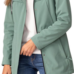 Veste Softshell imperméable de couleur unie de haute qualité personnalisée Streetwear extérieur léger pour hommes et femmes - Product Image 3