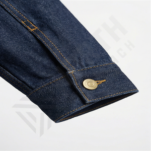 Chaqueta de Mezclilla para Hombre, Diseño Nuevo, Manga Regular, Cuello Alto, Logotipo Frontal, Estilo Motociclista, Moda 2024, Resistente al Viento - Product Image 6