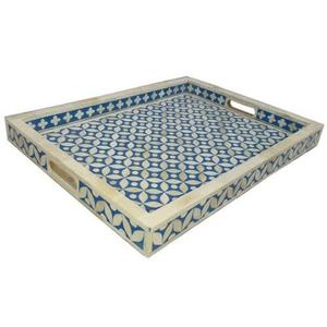 Juego de 2 bandejas de servicio de catering de madera hechas a mano Servidor de pasta Cocina Catering Uso Bandeja de madera de mango - Product Image 6