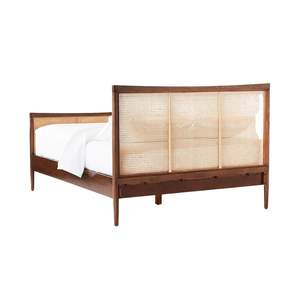 Cama Melia Premium madera teca moderno Color Natural minimalista indonesio muebles para Hotel Villa Homestay apartamento Resort - Product Image 3