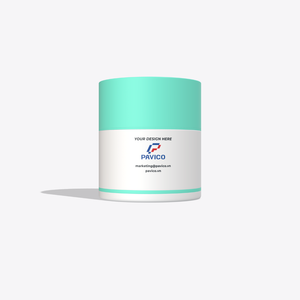 Double pot vide en plastique de 1oz 30g d'épaisseur PET cosmétique givré bleu crème de soin de la peau couvercle Vietnam Phu Tho Pavico ISO 9001 - Product Image 1