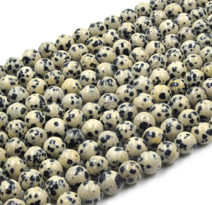 Collar de Cristal Natural, Cuentas de Jaspe Dálmata Lisas, Piedra Roja Pulida, Joyería, Hilo Suelto, Mayorista de Piedras Preciosas para Sanación - Product Image 6