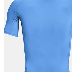 T-shirt de compression respirant pour hommes à manches courtes athlétique coupe ajustée haut à séchage rapide - Product Image 5