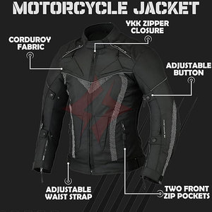 Chaqueta de Motociclismo FLASH GEAR, Resistente, Transpirable, para Todas las Estaciones, para Adultos, Color Personalizado, Impermeable, con Protección Completa - Product Image 4