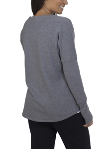 เสื้อกันหนาวสตรีคอกลมมีฮู้ดผ้าฟลีซผสมผ้าฝ้ายรีไซเคิลอัจฉริยะเป็นมิตรกับสิ่งแวดล้อม - Product Image 2