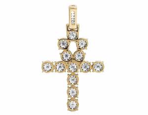 Gold Plated Hip Hop Jewelry In S925 Sterling Silver Moissanite Diamond <b>Cross</b> <b>Pendant</b> for <b>Men</b> and Women Custom - Product Image 6