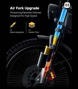 Nouveau Ebike 6000W A9 Pro Max à double moteur, vélo électrique avec batterie 60V 70/80ah, vitesse maximale 45 + Mph, vélo tout-terrain à gros pneus 26*4.8" - Product Image 5