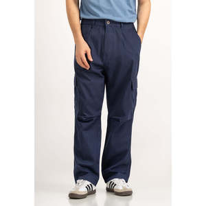 Pantalones Holgados de Lona 100% Algodón Transpirable con Logotipo Personalizable, Múltiples Bolsillos, Corte Recto, Lavado de Color, Talla XL - Product Image 4