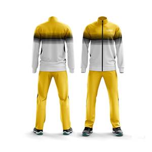 ชุดกีฬาโพลีเอสเตอร์สำหรับผู้ชายชุดวอร์ม2สีสำหรับฤดูหนาว - Product Image 2