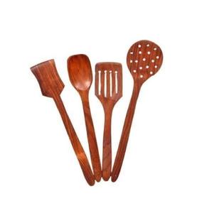 Acacia <b>Wooden</b> Kitchen Utensils <b>Wooden</b> <b>Cooking</b> <b>Spoons</b> <b>Cooking</b> Spurted Set of 2 Kitchen Tool <b>Cooking</b> - Product Image 5