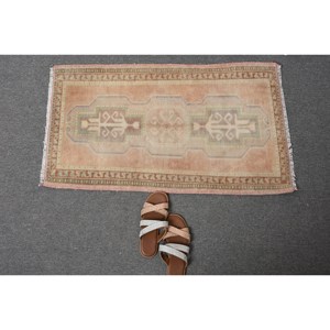 Tapis en Laine Turque Vintage 17x31ft Beige Rose Patchwork Design Technique de Tissage Plat pour Adolescent Décorations de Salon Support en Latex - Product Image 5