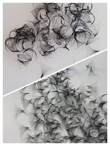 Extensiones de Pestañas Largas Naturales Hechas a Mano con Pelo Sintético de 10 mm, Personalizadas por un Fabricante Profesional de Vietnam, Maquillaje de Belleza Pre-fabricado - Product Image 6