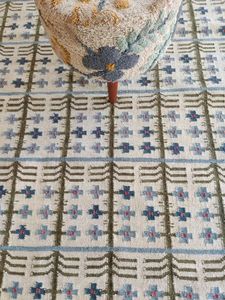 Tapis Kilim tissé à la main traditionnel scandinave moderne Tapis en laine Dhurrie avec motif Tapis et ensembles à vue plate - Product Image 2