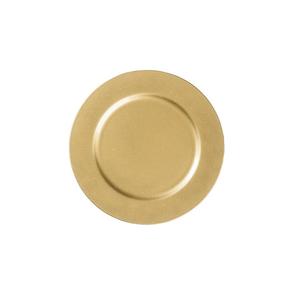 Assiette de service ronde en métal de style occidental, couleur or, design simple, pour la table à manger à la maison, vaisselle, plats et assiettes - Product Image 1