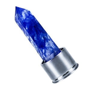 Premium Crystal Crafts Custom Logo Water Bottle Healing Energy Stainless Steel Bamboo Glass <strong>Elixir</strong> Bottle - Product Image 2