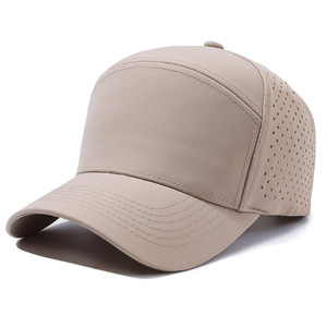 Casquette de course à séchage rapide imperméable brodée avec logo personnalisé et perforation au laser pour le golf et le baseball, casquette de camionneur en maille - Product Image 2