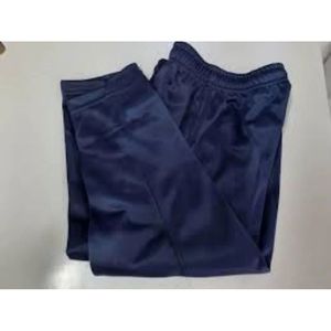 Pantalon de survêtement 100 % polyester pour uniforme scolaire, tenue de sport formelle, taille haute, anti-boulochage, infroissable, coupe ajustée, hiver, taille unique, bleu - Product Image 1