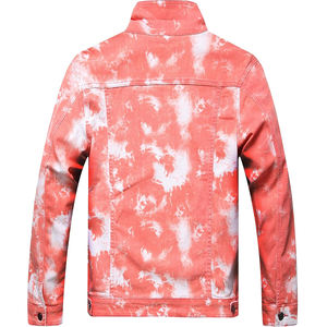 Veste en jean Tai Dai pour hommes de qualité supérieure à manches longues en coton fait en détresse Style côtelé quatre poches veste en jean décontractée pour hommes - Product Image 2