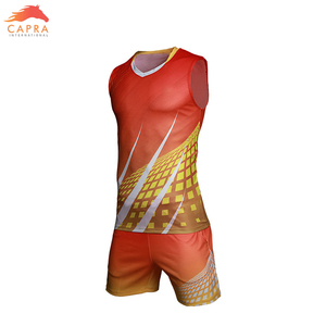 เครื่องแบบวอลเลย์บอลแขนกุดผลิตจากปากีสถานดีไซน์ตามสั่ง - Product Image 2