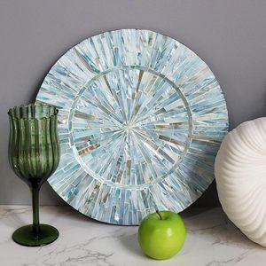 Cargador de placa Capiz, Mantel Individual MOP de alta calidad, accesorios de tablescape, manteles individuales de nácar - Product Image 3