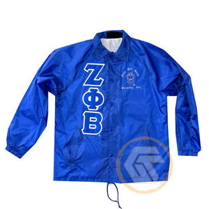 Veste de sororité Zeta Phi Beta pour femmes avec logo personnalisé, broderie, style varsity, polyester de haute qualité, respirante, finition soignée - Product Image 1