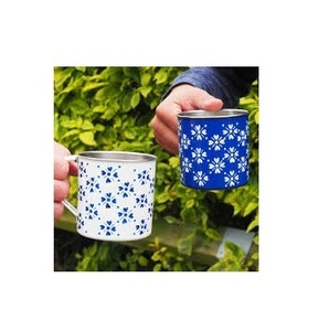 Fournitures de cuisine à domicile de qualité solide tasse imprimée de fleurs fabricant fait à la main meilleure qualité de tasse de boisson en métal à vendre - Product Image 2