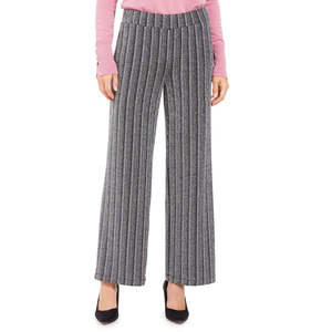 Pantaloni Palazzo Neri Metallizzati a Gamba Larga da Donna JM Collection, Vita Alta, Anti-Pilling, Traspiranti, Effetto Stropicciato, Taglia XS per Donne Petite - Product Image 1
