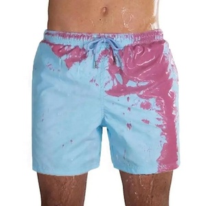Shorts sportifs pour hommes à imprimé floral, écologiques, à séchage rapide, respirants, taille haute élastique, saison printemps, légers, polyester/nylon - Product Image 6