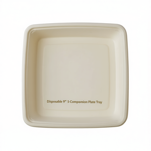 Plateau jetable à 1 compartiment de 9 pouces - Product Image 2