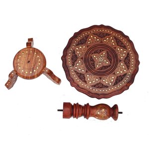 Table d'appoint de lit la plus vendue Tabouret de chevet sculpté Table en bois pour meubles de salon disponible au prix le moins cher - Product Image 4