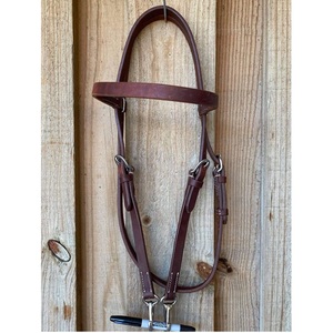 Bridon en cuir de cheval en gros avec rênes, style anglais et western, durable, confortable, pour l'entraînement à l'équitation, en vrac - Product Image 1