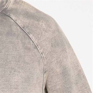 100% ropa de calle de algodón Slim Fit Acid Wash Basics sudaderas con capucha y sudaderas personalizadas cómodas para hombres sudadera con lavado ácido - Product Image 4